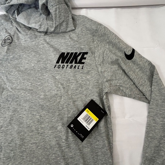 Nike Tee Dri-Fit Athletic Fit Gray Performance Sideline On Field Hoodie - Picture 7 of 8